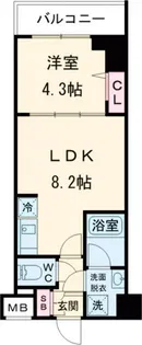 アイルグランデ東京亀有【7階】の間取り