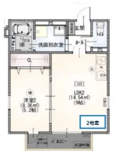 S Apt蒲生四丁目【1階】の間取り