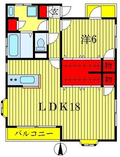 シャレーン【3階】の間取り