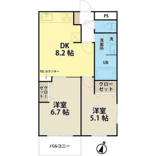 レベアス【3階】の間取り