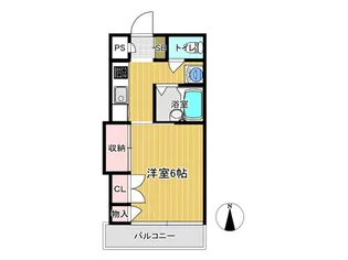 ハイツヨコタ【4階】の間取り