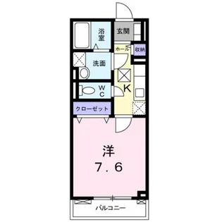 シャトーブラン【2階】の間取り