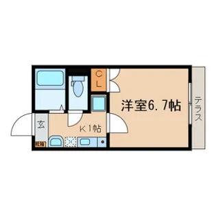 双桜館【1階】の間取り