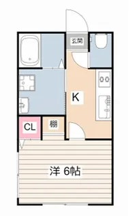 リープラス恵比須駅前【2階】の間取り
