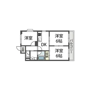 メゾン東中【1階】の間取り