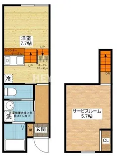 エルモーサ・キャトル【2階】の間取り