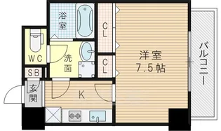 セントアミー新大阪北【4階】の間取り