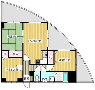ジャクソンタワー【4階】の間取り