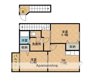 シーロードK【2階】の間取り