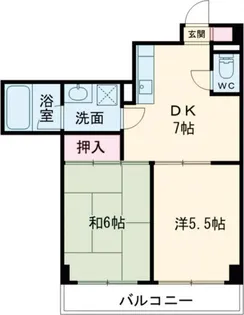 ニューサザンクロス【4階】の間取り