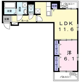 プルメリア【3階】の間取り