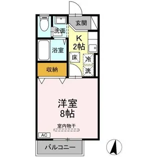 シティハイム【1階】の間取り