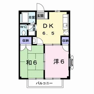 メゾンラフォーレA【1階】の間取り
