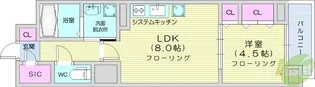 グランカーサ一番町【2階】の間取り