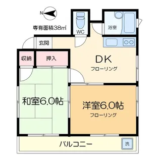 グリーンサイドビル【3階】の間取り