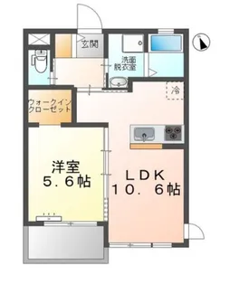 ユニヴァリィスカイ アサヒテラス【3階】の間取り