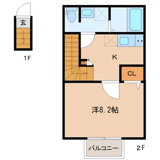 エムケミアII【2階】の間取り