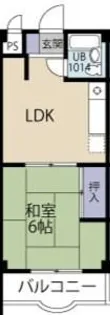 クロノス駒岡【3階】の間取り