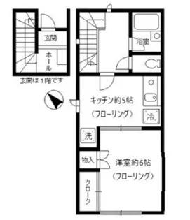 メゾン・ド・ルルス・ドゥー【1階】の間取り