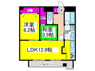 AXIS LIFE TSURUHARA【3階】の間取り