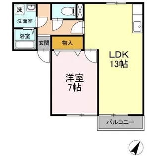 セジュール杉本A【2階】の間取り