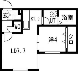 Arc Lord ASABU(アークロード麻生)【1階】の間取り