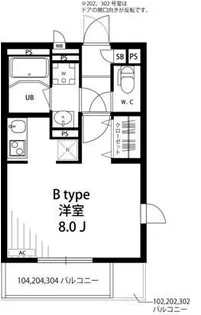 リブリ・ローズガーデン【2階】の間取り