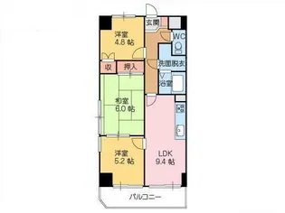リエス新宿町【5階】の間取り