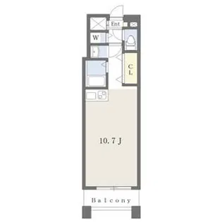 ルミエール東天満【8階】の間取り