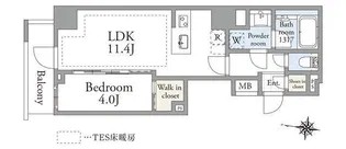 アーベイン 文京・千駄木【3階】の間取り
