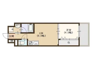大阪府大阪市西成区橘2【マンション】の間取り