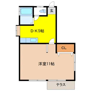 栃木県宇都宮市御幸本町【アパート】の間取り