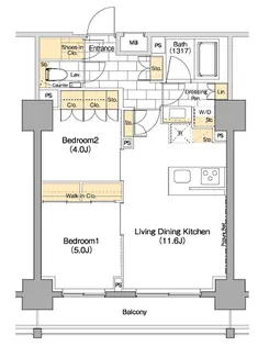 東京都台東区上野3【マンション】の間取り