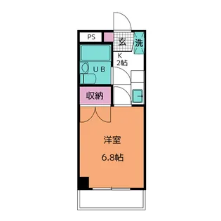 コーポ砂押南【4階】の間取り