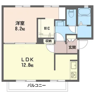 平野ハイツ【2階】の間取り