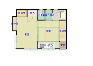 鹿児島県曽於市大隅町岩川【一戸建】の間取り