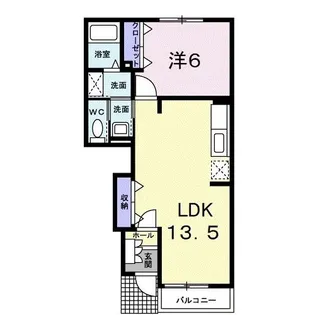 グランツ・モーデII【1階】の間取り