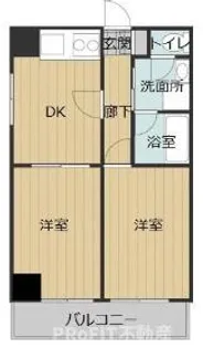 ドエル恵美須【8階】の間取り
