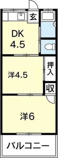 松風マンション【2階】の間取り