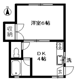 三星グリーンハイツ【1階】の間取り