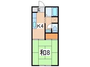 キャットハウスI【1階】の間取り
