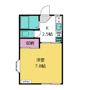 コンフォートドーバ【1階】の間取り