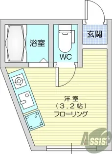 なっつ南染師【1階】の間取り