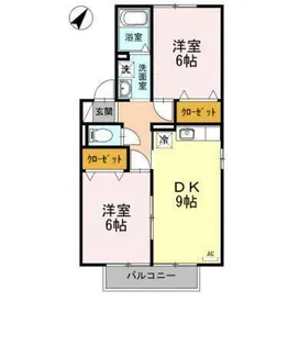 プルート【1階】の間取り