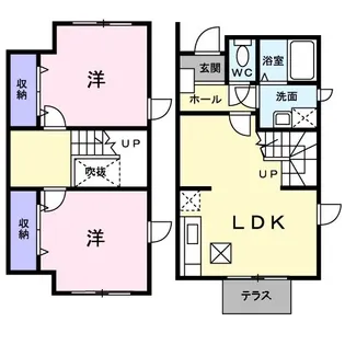 CHER YUNAGO II【1階】の間取り