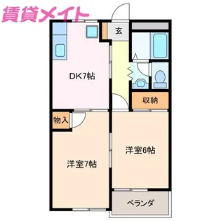 デュエ【2階】の間取り