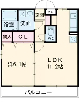 ケインヒルハイム【1階】の間取り