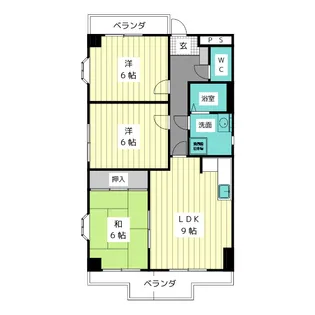 セゾン宮木【2階】の間取り