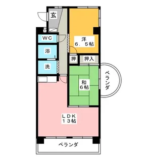 アドヴァンス【4階】の間取り