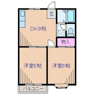 神奈川県横浜市鶴見区馬場3【アパート】の間取り